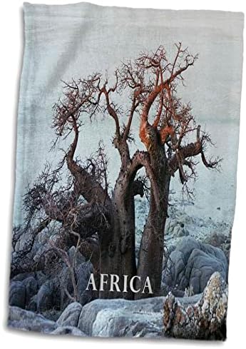 3drose Florene עולמות כתמים אקזוטיים - תמונה של עץ בבוצואנה אפריקה - מגבות