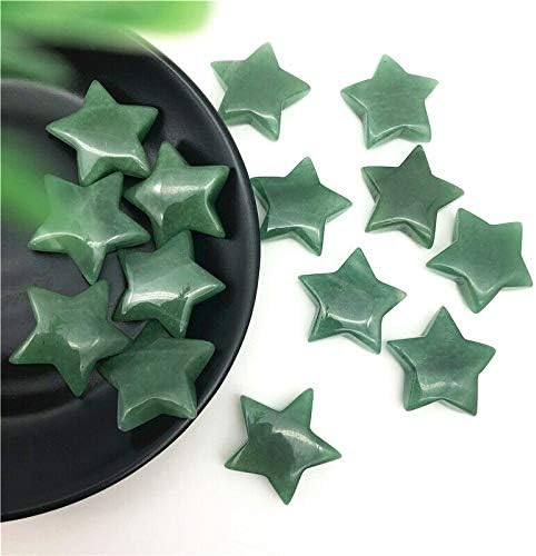 Ertiujg husong312 1pc ירוק טבעי Aventurine Crystal Crystal Star Star Mealing מתנות מלוטשות מלאכה אבנים