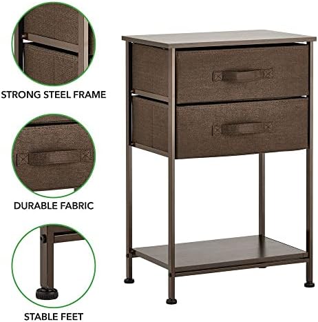 MDesign Storage Dresser Trader/Side Table Night Stand יחידת ריהוט - מארגן מעמד קטן לחדר שינה, משרד, סלון