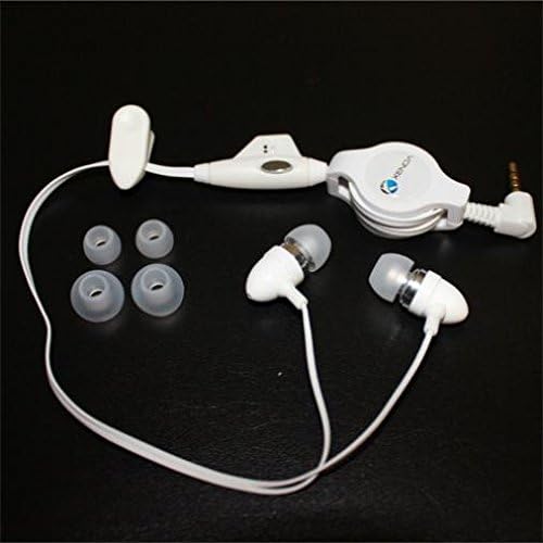 אוזניות נשלפות אוזניות קוויות אוזניות מיקרופון ידניות 3.5 ממ תוקן אוזניות תואמות ל- Dell Winue 8 - מקום