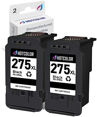 HotColor PG 275 XL החלפת מחסנית דיו שחורה לקאנון 275 ו- 276 מחסניות דיו XL עבור CANON PIXMA TS3522 TS3520 TR4720