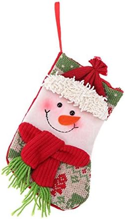 גרביים סרוגים לחג המולד קטן לחג המולד שקיות ממתקים פסטיבל תיק מתנה תיק תליון תליון