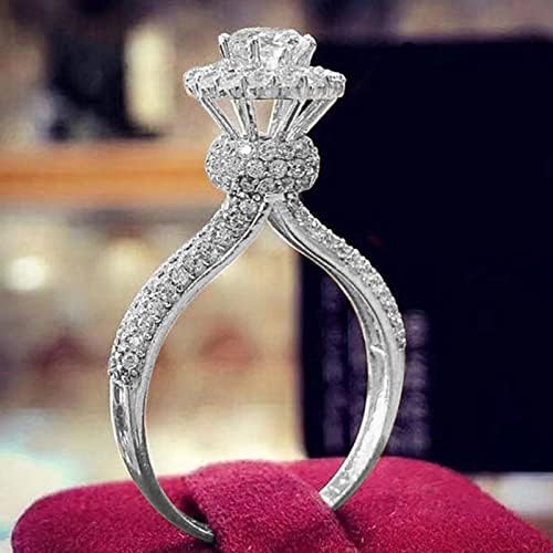 יסטו נשים של חתונה טבעות חתונה לחתוך תכשיטי יוקרה לבן אבן טבעת מתנה בעבודת יד אירוסין טבעות דק להקת