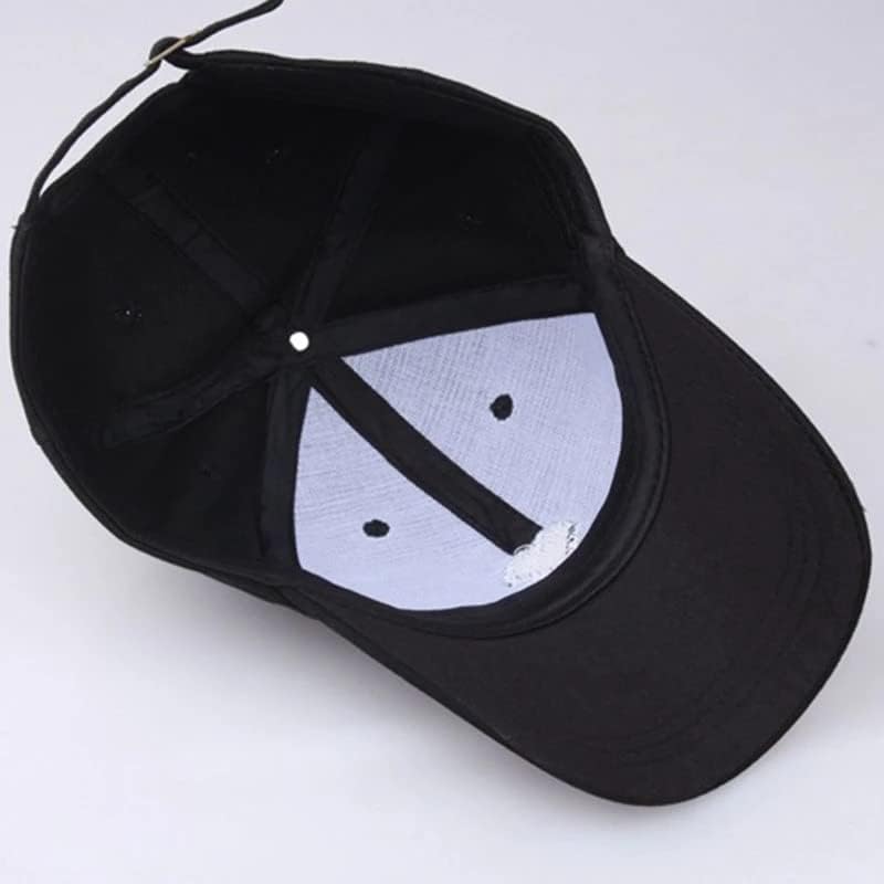 כובע בייסבול של MHYFC גברים שחור שחור מתאים