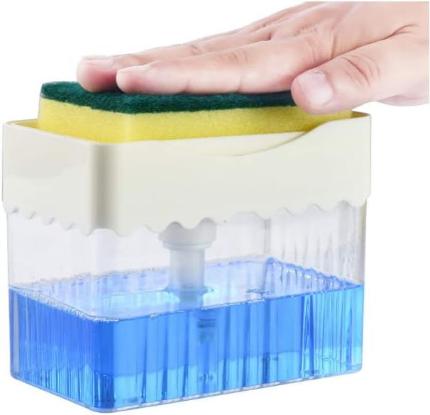 מחזיק ספוג סבון סבון סבון מתקן עם מחזיק ספוג ניקוי נוזלים מדריך ידני מארגן סבון סבון מטבח סבון מתקן