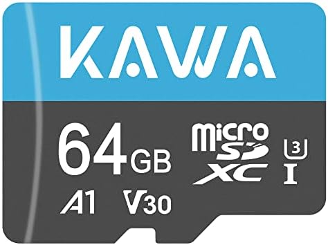 מצלמת אבטחה מקורה Kawa + כרטיס מיקרו SD 64 ג'יגה-בייט, מצלמות IP של 2K 360 לאבטחת בית, מצלמת מחמד של 2.4 גרם WiFi,
