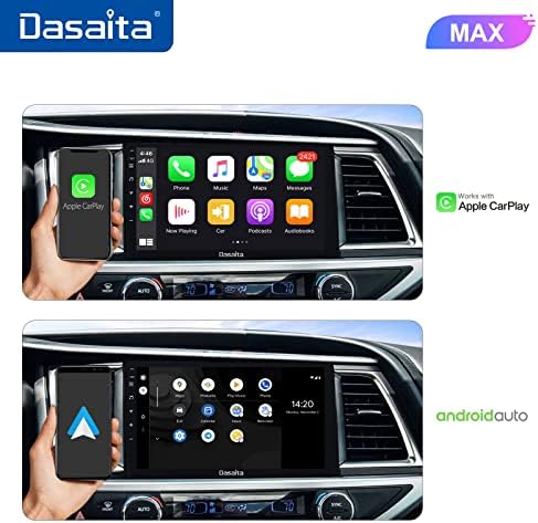 Dasaita עם 10.2 יחידת רדיו רכב אנדרואיד 11 לרכב לטויוטה היילנדר 2015 2017 2018 2018 2019 Carplay Android