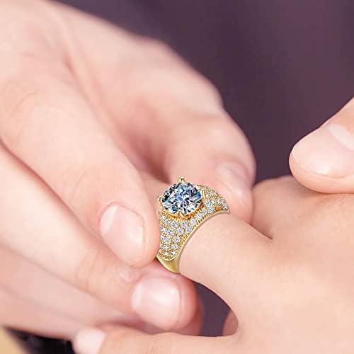 2023 מעורבות חדשה עגול גזרת זירקונים נשים טבעות נישואין טבעות תכשיטים לאישה טבעת