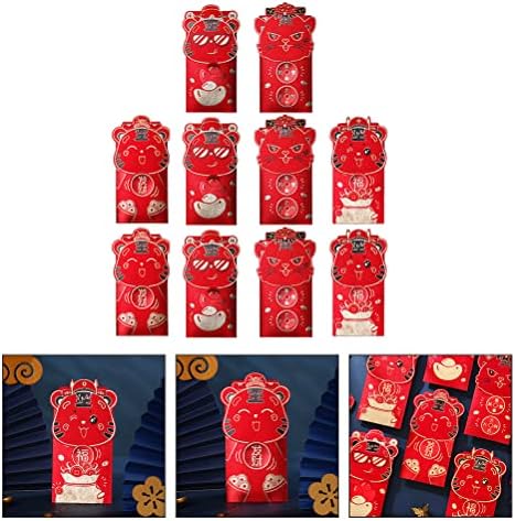 גלפדה 10 יחידות נושא הסיני חדש שנה אדום מעטפות מקצועי מזל אדום מנות מתנות