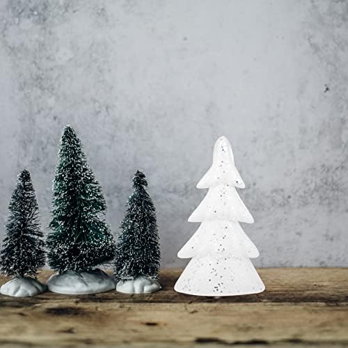 חרוט קצף קאבילוק עץ חג מולד למלאכות DIY עץ חג המולד לבן מלאכה לשולחן שולחן אבזרים קישוט