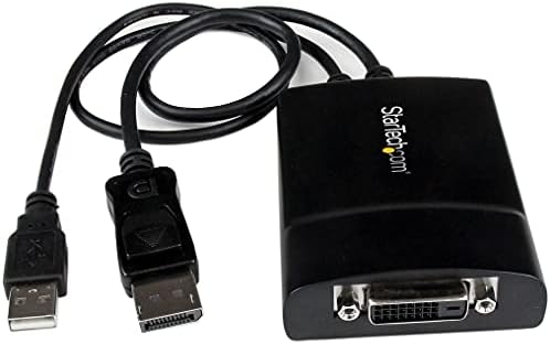 Startech.com DisplayPort ל- DVI קישור כפול מתאם פעיל - DisplayPort למתאם DVI -D ממיר וידאו ממיר 2560x1600