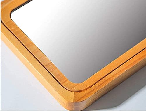 שולחן עבודה מראה אירופאי מראה פשוט מוצק עץ הלבשה מראה נייד עץ שולחן עבודה מראה מתקפל יופי מראה