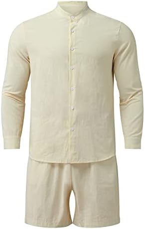 תלבושות קיץ של XXBR לגברים עם שרוול קצר כפתור מזדמן חולצה/גזעי שחייה 2 חלקים חוף חוף הוואי חולצות