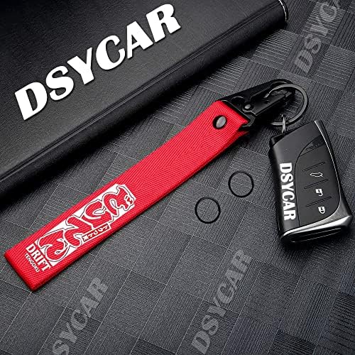 DSYCAR יפני סחף מפתח שרשראות JDM מחזיק מפתחות סילון תגי מחזיק מפתח שרוך מגניב לרכב אופנוע רכב רכבי מפתחות