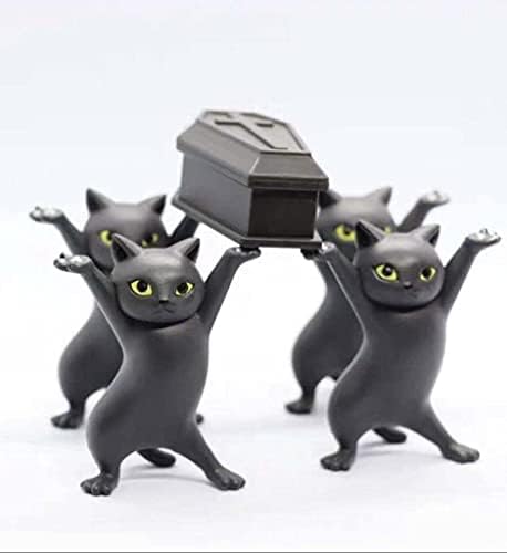FGHE ריקוד ארון החתול, החתול הרים את ארון הקבורה שרוקד חתולי חתולים מחזיקי עט, מחזיק טלפונים ניידים,