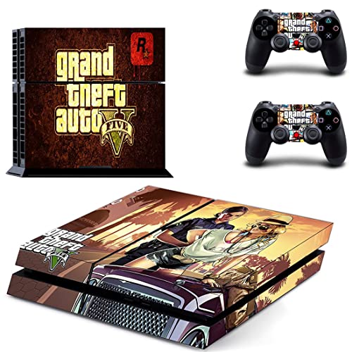 עבור דיסק PS5 - GAME GRAND GTA גניבה ומדבקת עור AUTO PS4 או PS5 לפלייסטיישן 4 או 5 קונסולה ובקרים מדבקות ויניל