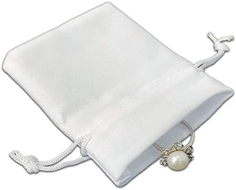שקיות קטיפה קטנות במשקל כבד בן 12 חבילות עם חוט חוט לטבעות גבישי תכשיטים כישוף על ידי Thedisplayguys