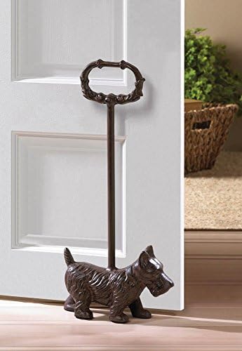 פלאי דלת: כלב עם דלת הידית פקק ברזל יצוק טרייר עיצוב בית מבטא