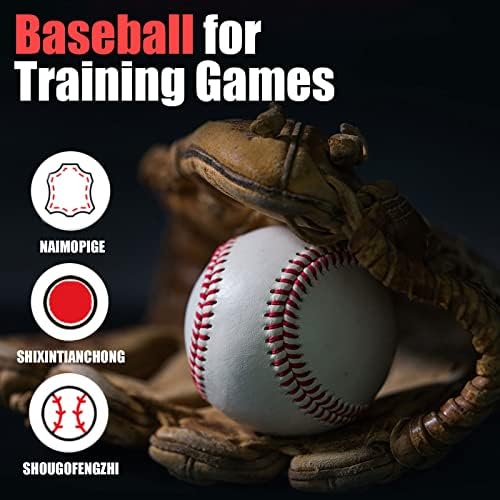 OEAB TEEBALL 12 חבילות כדורי כדורים מאמנים כדורי בייסבול 9 אינץ 'בייסבול רך TEEBALL לאימוני בייסבול בטיחות עבור