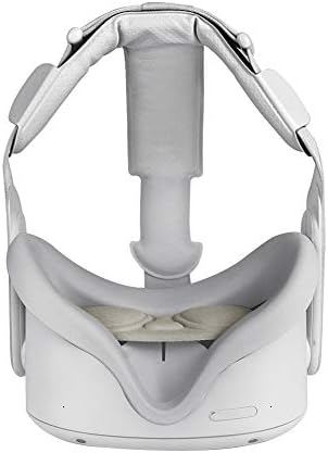 חיוג'יאו רצועת ראש חדש כרית רצועת ראש וכיסוי פנים סיליקון ועדשות מגנים על כיסוי עבור Oculus Quest