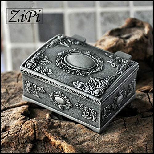 Anncus zipi רטרו קופסת תכשיטים נסיכה אירופית כיכר גותית מתכת תכשיטים מתכת תכשיטים תכשיטים מתנות קופסאות קופסאות