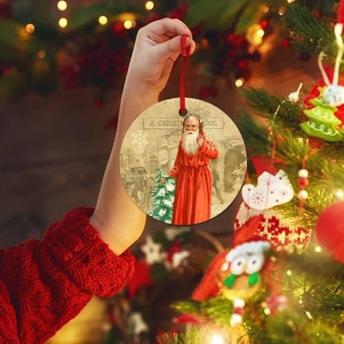 רטרו קישוט צרפתי וינטג 'סנטה קלאוס קישוט לחג המולד חג שמח 2021 קישוט עץ חג המולד קישוטים תלויים קישוטים סנטה