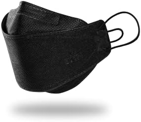 BOTN KF94 XLARGE חבילת צבע שחורה יוניסקס יוניסקס, מסיכת מגן ובטיחות, תכנון תלת מימד, רצועה מתכווננת ועשויה
