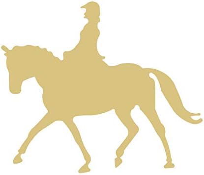 סוס רוכב מגזרת גמור עץ בית תפאורה סוס זירת המדינה דלת קולב בד צורת סגנון 1