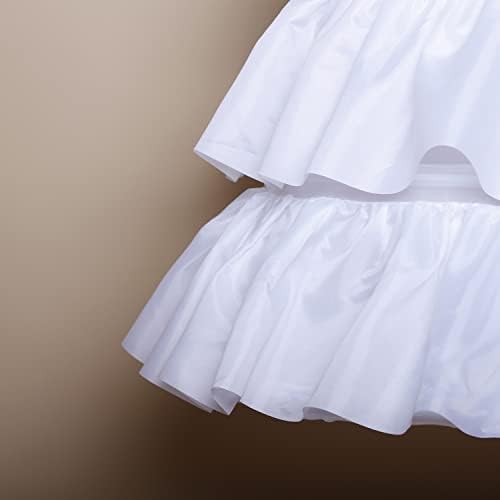 נשים קרינולינה תחתונית קו 3 ראפלס חישוק חצאית כדור שמלת תחתוניות חצי החלקות לחתונה