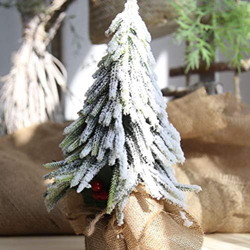Cabilock 1 pc מזויף עץ חג המולד פרח רקע חגיגי רקע שלג- עיצוב עץ חג המולד מכוסה