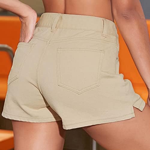 מכנסי שרוך מזדמנים של נשים קצרות קיץ מותניים גבוהות במכנסיים רגועים מכנסיים קצרים רטרו הדפסת רטרו