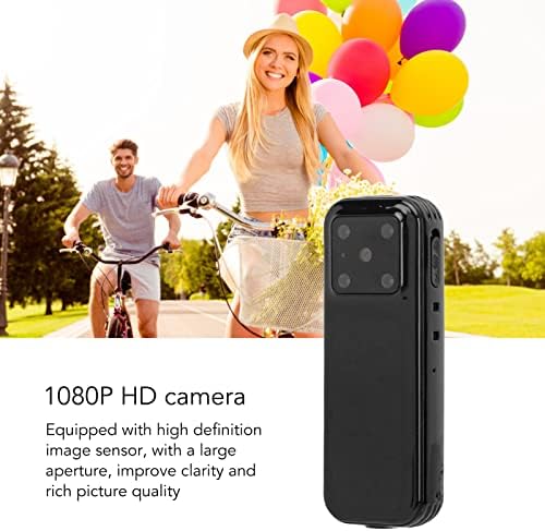 מצלמת גוף שחוקה, 1080p HD Mini מצלמות גוף עם ראיית לילה אינפרא אדום, מצלמת אופניים עם הרכבה על