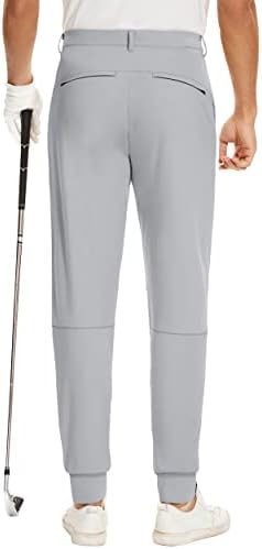 ליגת הג'ים ליגת הגברים גולף ג'וג'רס מכנסיים לולאות חגורה רזה מתאימות מכנסי טרנינג נמתחים שמלת שמלת מכנסיים