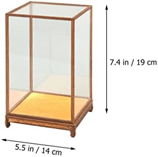 ארון תצוגת זכוכית ארון תצוגה ברורה מזכוכית תיבת מארז: הרכיב מארגן קוביית קופסאות קופסאות קופסאות