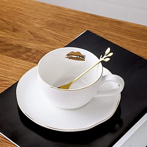 כוס קפה שחור -לבן של Dodouna סט משרד יצירתי משרד אחר הצהריים כוס תה בית שיבולת שועל כוס קפה כוס