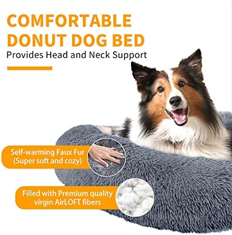 SCDZS ארוך קטיפה עגולה כרית כלבים מיטת מחמד לבית מיטה רחיצה מיטה רחיצה חורפית גור שינה מיטה רכה