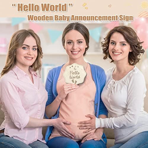 דו צדדי חריטה תינוק הודעת לידה סימן עץ הודעת לידה סימן יילוד הכרזה סימן עבור בית חולים לידה סטטיסטי