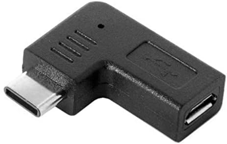 Baoblaze (מיקרו USB עם 2 חבילות למתאם, 90 מעלות זכר למיקרו USB טעינה נשית ומתאם ממיר מחברים