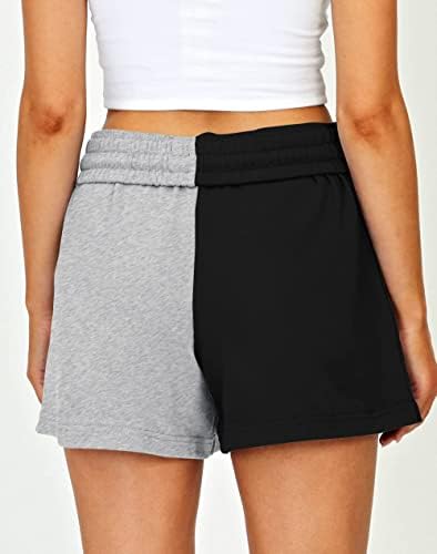 מכנסיים קצרים לנשים אוטומטית קיץ מזדמן משיכת קיץ נוחית אלסטית גבוהה המותניים המותניים עם כיסים