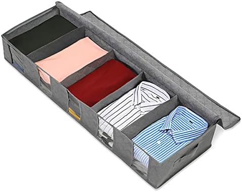 מתחת לאחסון מיטה שקית אחסון שקית בגדים גדולים במיוחד מיון מתקפל שטוח מתחת לאחסון מיטה שקיות תא ארונות