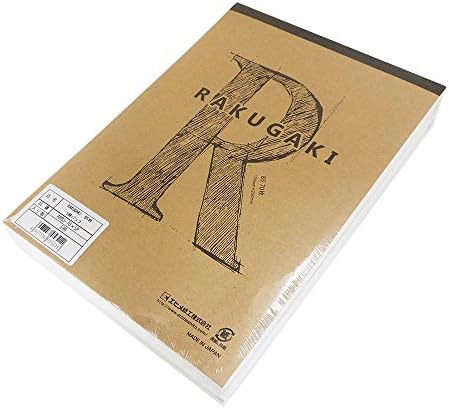 エヒメ 紙工 ניירת EHIME ARB5-70 X 5P RAKUGAKI BOOK, B5 SIZE, 5 חבילה