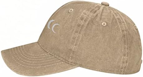 שלבי ירח כובע בייסבול קאובוי גברים נשים נשים קלאסיות מתכווננות כובע בייסבול שחור