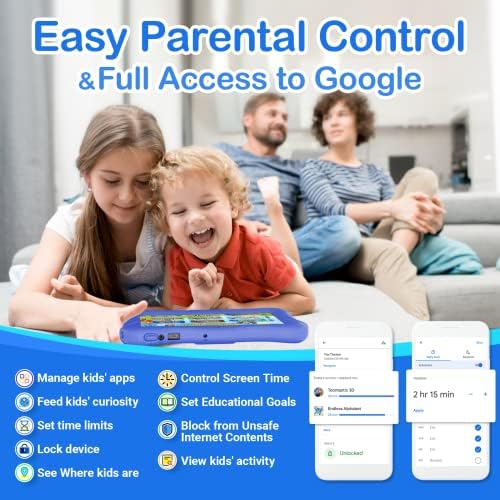 CONTIXO 7 אינץ 'לילדים טאבלט לומד צרור - אחסון RAM 3GB 32GB, Bluetooth, Android 10, מצלמות כפולות, בקרת הורים,