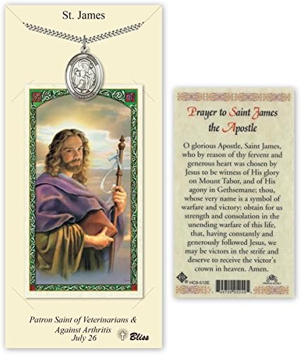 בדיל סנט איזידור האיכר מדליית עם למינציה קדוש תפילת כרטיס