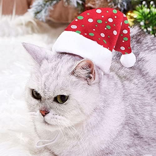כלב כובע קשה קטיפה חיית מחמד כובע חג המולד ציוד מפלגת ציוד כובע עליון כובע חג המולד תכשיטים לכלבים חתולי חג