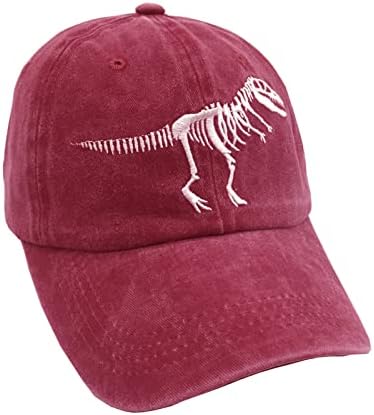 גברים נשים דינוזאור כובע רקום טי רקס שלד בייסבול כובע