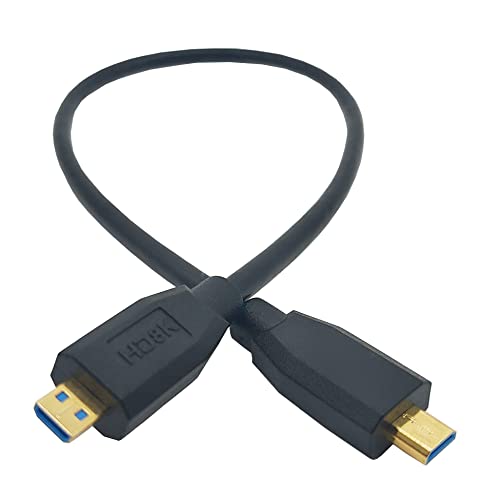 Halokny 8K Micro HDMI ל- Micro HDMI כבל, 1ft 8k@60Hz Micro HDMI זכר למיקרו HDMI חוט מהירות גבוהה של