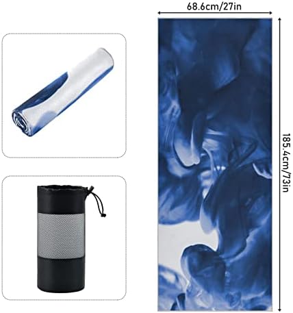 שמיכת יוגה אוונטנץ 'צבעי מים בצבע מים-כחול-פסיכדלי מגבת יוגה מגבת מגבת