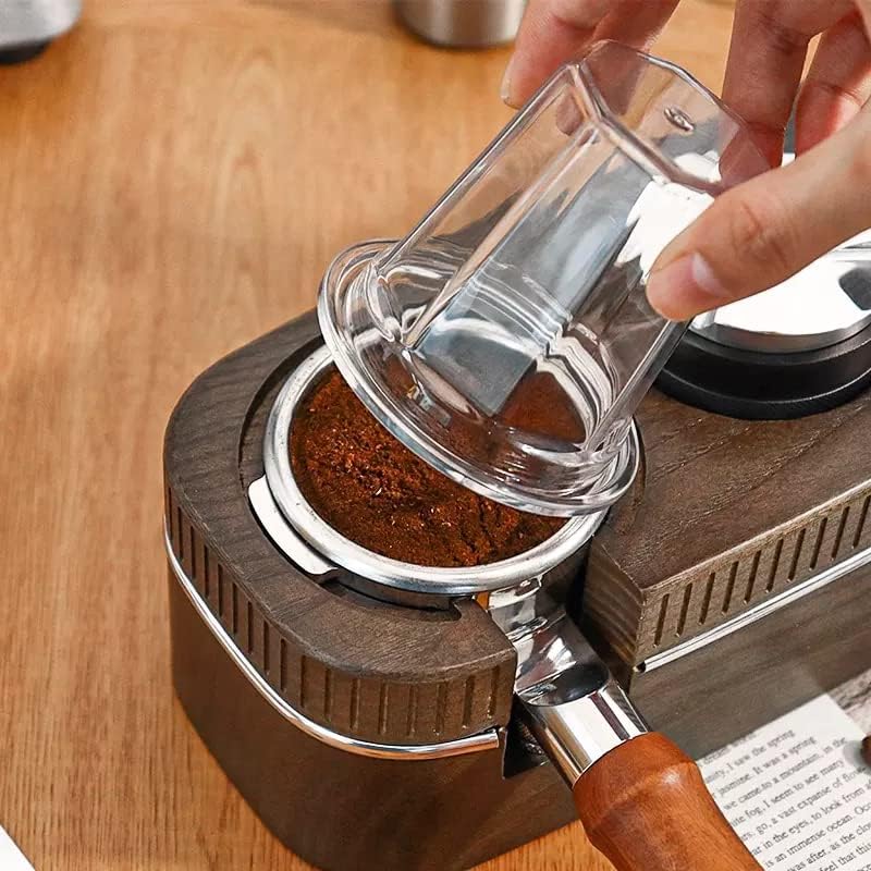 כוס מינון 58 ממ ברורה לפורטאפילטר אספרסו 58 ממ, שקופה כדי לדמיין את איכות טחינת הקפה