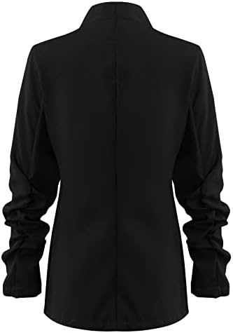 צמרות שרוול ארוך מודרני לנשים בתוספת גודל בית חורפי בצבע מלא חולצה חולצת פוליאסטר בכושר רך